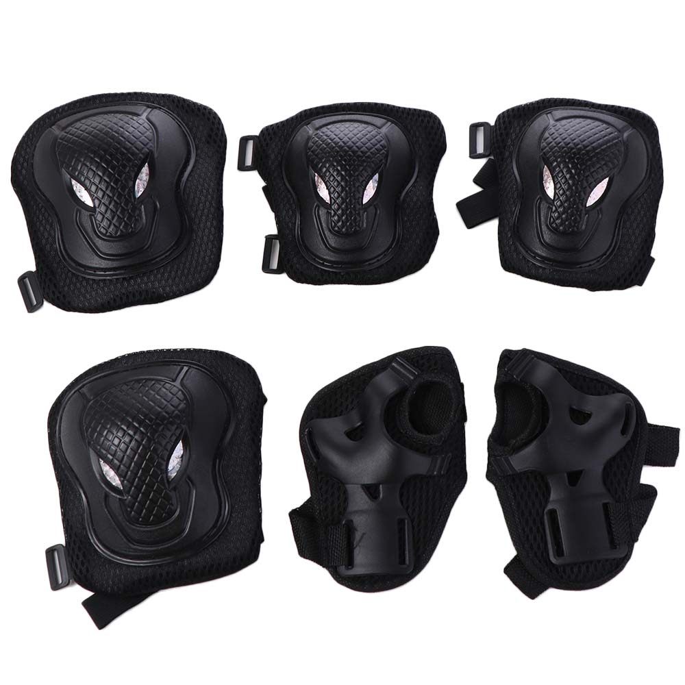 طقم حماية للتزلج مكون من 6 قطع - مراجعة Mountain Biking Elbow Pads وسعره